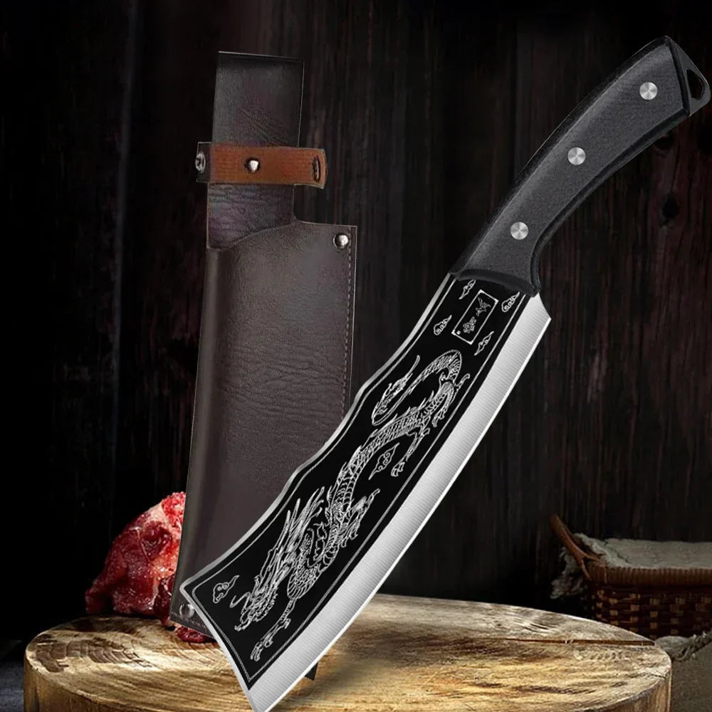 ObsidianSlice™️ Japanese Dragon Slicer Knife