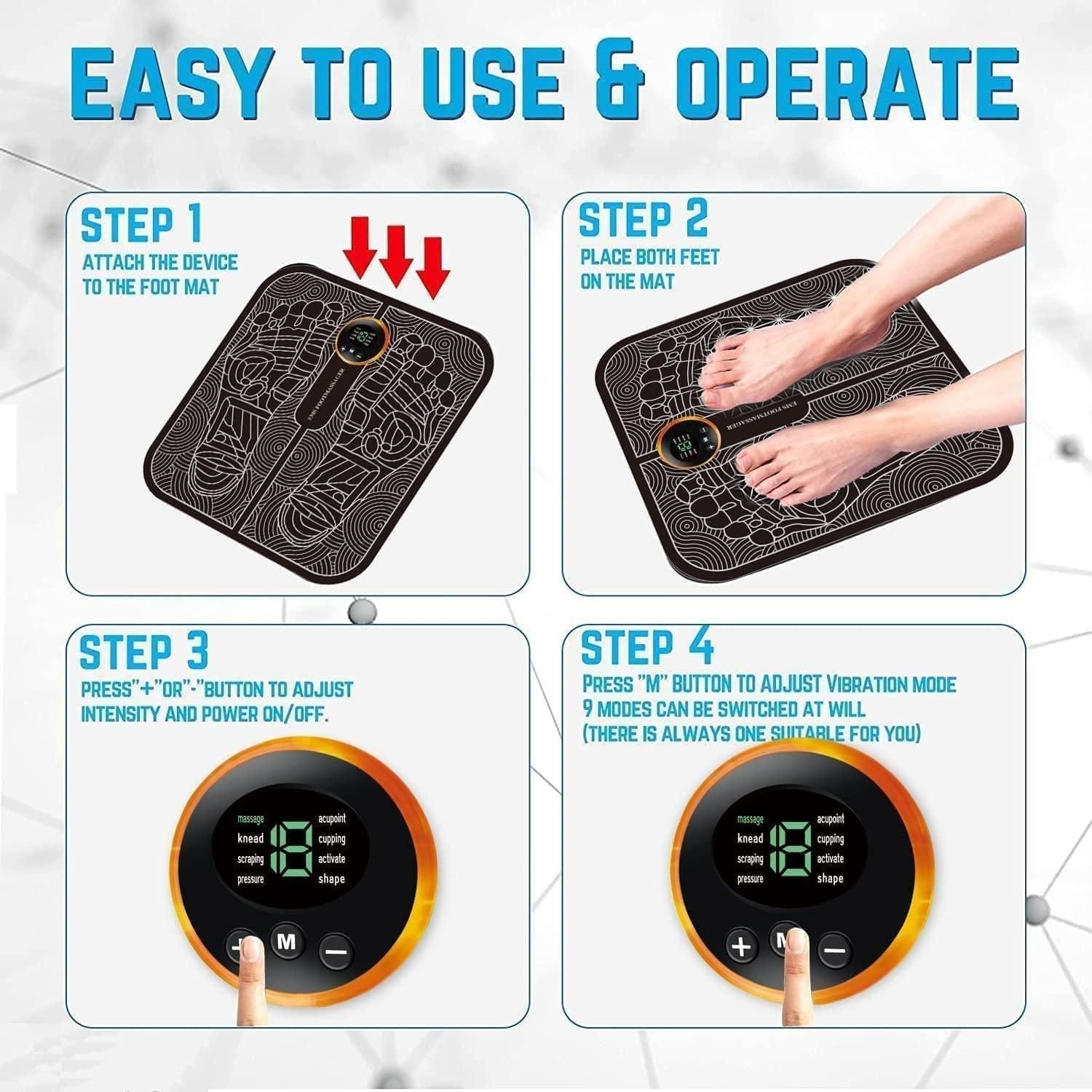 Wireless Remote Control Foot Massage Mat